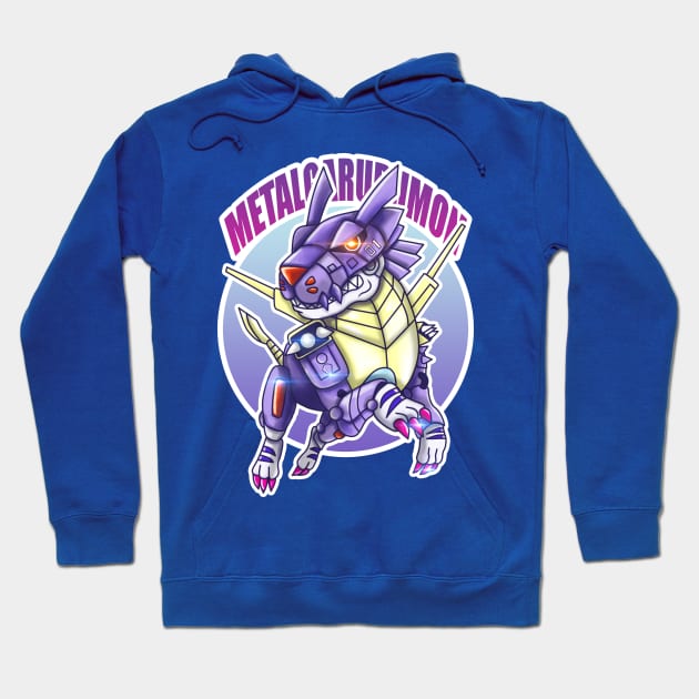 digimon chibi metalgarurumon Hoodie by DeeMON